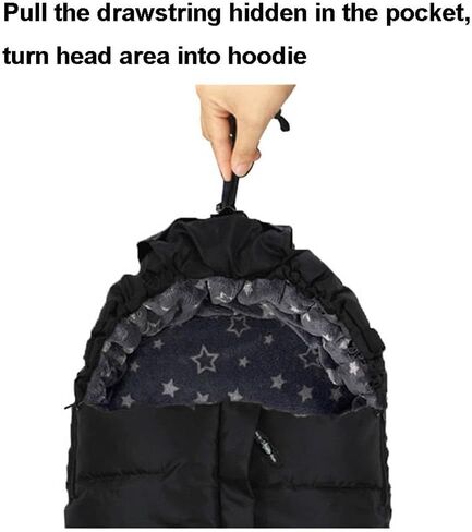 German Designed Universal Stroller Bunting Bag, 5 Way Zippers Style for Baby Easy in & Out of Water Repellent Stroller Blanket, Height/Temperature Adjustable Anti-Kick Stroller Winter Sleeping Bag in Kuwait