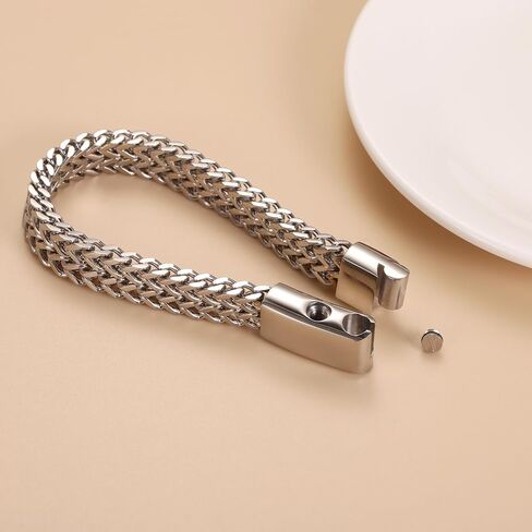 Urn Bracelet For Ashes Of Loved Ones For Men Women Boy Stainless Steel Cremation Jewelry Ashes Holder Memorial Bangle Bracelet Keepsake Gifts in Saudi Arabia
