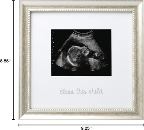 إطار تذكاري من ليل بيتش يبارك هذا الطفل، هدايا مدروسة، هدية للآباء الجدد، أو إضافة إلى سجل الأطفال، فضي in Kuwait