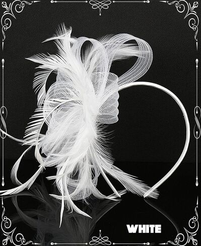 قبعات حجاب شبكية قبعات زينة لحفلات الزفاف مع عصابة رأس ومشبك للسيدات قبعة كنتاكي ديربي لحفلات الزفاف والشاي in Kuwait