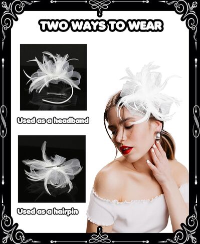 قبعات حجاب شبكية قبعات زينة لحفلات الزفاف مع عصابة رأس ومشبك للسيدات قبعة كنتاكي ديربي لحفلات الزفاف والشاي in Kuwait