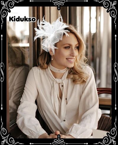 قبعات حجاب شبكية قبعات زينة لحفلات الزفاف مع عصابة رأس ومشبك للسيدات قبعة كنتاكي ديربي لحفلات الزفاف والشاي in Kuwait