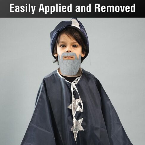 Self Adhesive Fake Mustaches, Novelty Fake Beard, False Facial Hair for Cosplay Costume and Festival Party-Style 2 in Saudi Arabia