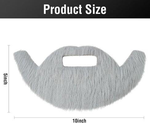 Self Adhesive Fake Mustaches, Novelty Fake Beard, False Facial Hair for Cosplay Costume and Festival Party-Style 2 in Saudi Arabia
