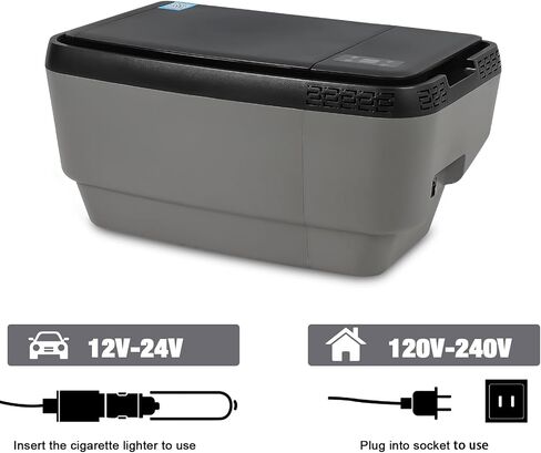 ثلاجة سيارة محمولة للطراز Y - 38qt(35L) سيارة فريزر، ثلاجة 12 فولت، فريزر مبرد للخارج، السفر، التخييم، النزهة in Kuwait