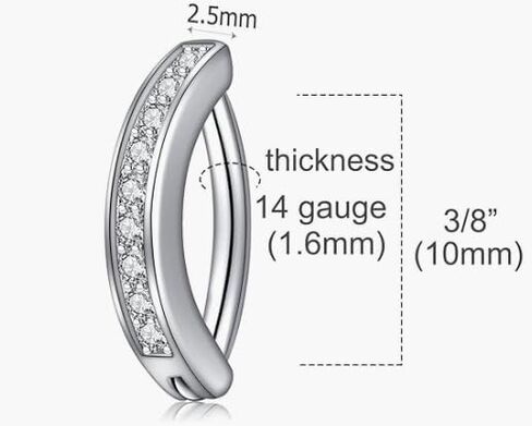 Cubic Zirconia Belly Button Rings Set 14G Surgical Stainless Steel Navel Belly Rings 10mm Piercing Barbell Body Jewelry Belly Button Ring gold silver belly button piercing for Women in Saudi Arabia