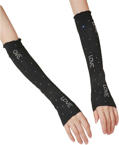 Long Fingerless Gloves Y2K Arm Sleeves for Women in Saudi Arabia