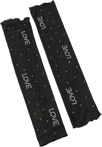 Long Fingerless Gloves Y2K Arm Sleeves for Women in Saudi Arabia