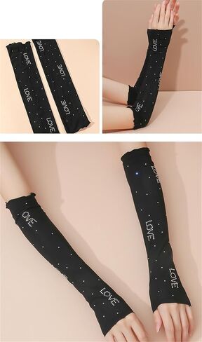 Long Fingerless Gloves Y2K Arm Sleeves for Women in Saudi Arabia