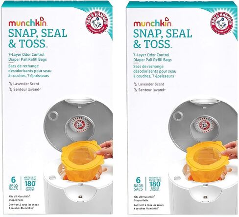Arm & Hammer Diaper Pail Refills 2x 6 Count & 1x 20 Count, Total 32 Count in Saudi Arabia