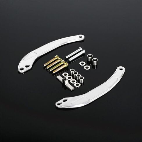 حامل مثبت جذعي للشوكة الأمامية المنحوتة ثلاثية الأبعاد CNC متوافق مع MONKEY 125 2018-2024 JC92، لـ GROM 125 2018-2024 JB02 JB03 (فضي) in Saudi Arabia
