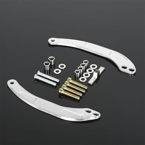حامل مثبت جذعي للشوكة الأمامية المنحوتة ثلاثية الأبعاد CNC متوافق مع MONKEY 125 2018-2024 JC92، لـ GROM 125 2018-2024 JB02 JB03 (فضي) in Saudi Arabia
