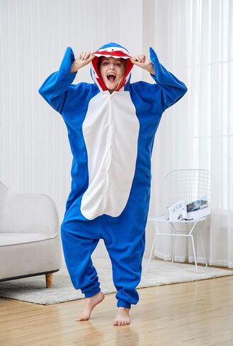 Unisex Adult Onesie Pajamas Cosplay Animal One Piece Halloween Costume Sleepwear Homewear in Saudi Arabia