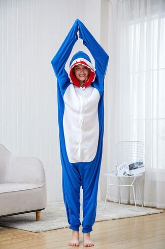 Unisex Adult Onesie Pajamas Cosplay Animal One Piece Halloween Costume Sleepwear Homewear in Saudi Arabia