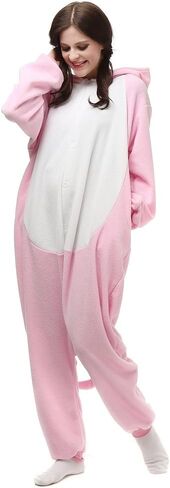 Unisex Adult Onesie Pajamas Cosplay Animal One Piece Halloween Costume Sleepwear Homewear in Saudi Arabia