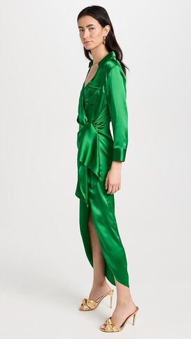 فستان Kadi طويل ملفوف للنساء من L'AGENCE in Kuwait