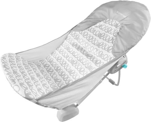 Summer Infant Deluxe Baby Bath Seat, Adjustable Support for Sink or Bathtub, Includes 3 Reclining Positions - Bubble Waves in Saudi Arabia