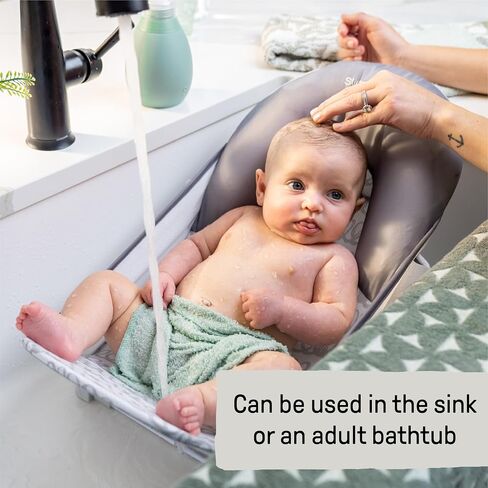 Summer Infant Deluxe Baby Bath Seat, Adjustable Support for Sink or Bathtub, Includes 3 Reclining Positions - Bubble Waves in Saudi Arabia