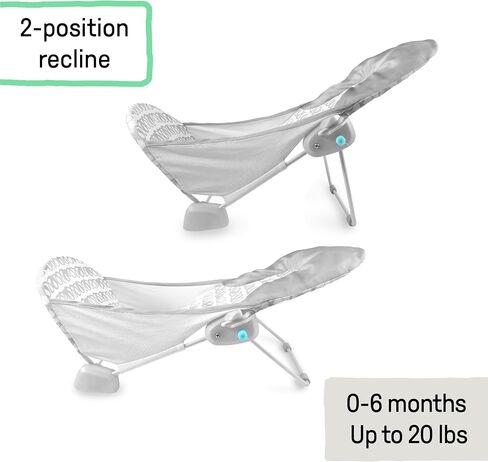 Summer Infant Deluxe Baby Bath Seat, Adjustable Support for Sink or Bathtub, Includes 3 Reclining Positions - Bubble Waves in Saudi Arabia