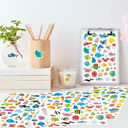 Cute Dog Stickers Puppy Pet Decal Sticker 780 Counts Party Gifts Goodie Bags Decor School Reward Animal Birthday Party Favors Vinyl Waterproof Dog Water Bottle Laptop Stickers Invitation Decor in Kuwait
