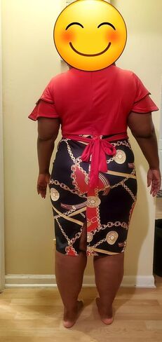 BOGURST Women Dresses for Church Wave Short Sleeve Bodycon Prints Pencil Dresses in Saudi Arabia
