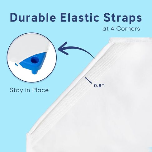 Comfyanno Cot Sheets for Daycare Standard Size - Fits 23" x 52" Cot, 10 Pack Bulk, Daycare Essentials, Soft & Comfortable Fitted Cot Cover, Preschool Kids Nap Time Sheets, Brushed Microfiber- White in Saudi Arabia