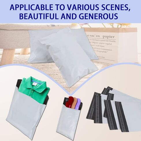 Shipping Bags for Clothing,Poly Mailers for Small Business,Plastic Mailing Bags,4 Models Combined 100PCS Shipping Envelopes for Clothing,C5 A4 B4 A3Poly Bags for Shipping Package Bags White in Saudi Arabia