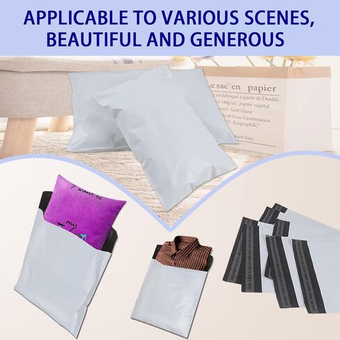 Shipping Bags for Clothing,Poly Mailers for Small Business,Plastic Mailing Bags,4 Models Combined 100PCS Shipping Envelopes for Clothing,C5 A4 B4 A3Poly Bags for Shipping Package Bags White in Saudi Arabia