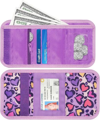 Panda Kids Wallet for Girls, Wallet for Little Young Girls 4-8 6-8 8-10 Ages Cute Small Toddler Wallet with Lanyard, Green Teal in Saudi Arabia