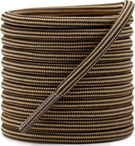 DELELE Durable Round Boot Laces: Hiking Shoe Laces for Boots & Work Boots 2 Pair in Kuwait