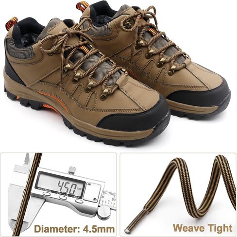 DELELE Durable Round Boot Laces: Hiking Shoe Laces for Boots & Work Boots 2 Pair in Kuwait