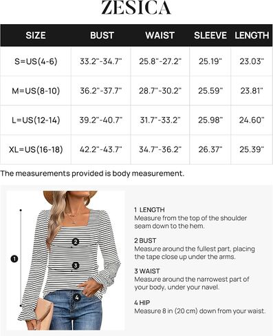 ZESICA Women's Puff Long Sleeve Square Neck Shirts 2024 Fall Causal Trendy Tunic Tops in Saudi Arabia