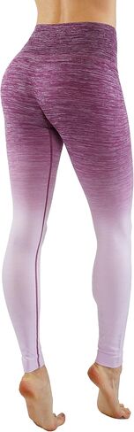 Women's Flexible Yoga Pants Ombre Leggings Activewaer L704 XS-3X in Saudi Arabia