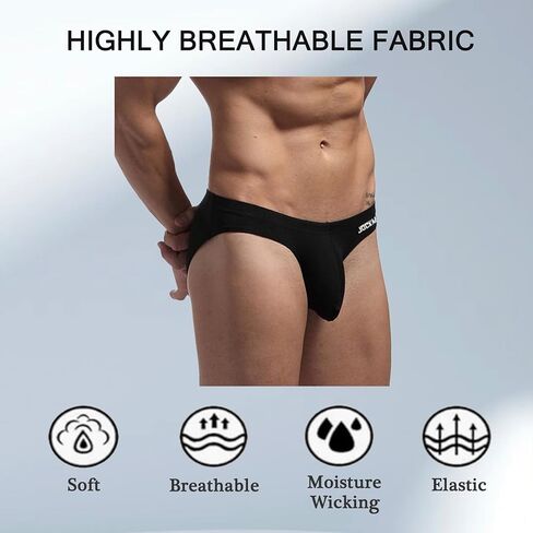 JOCKMAIL Mens Briefs Underwear Men's Cotton Brief Breathable Soft Briefs Sports Underwear for Men in Saudi Arabia