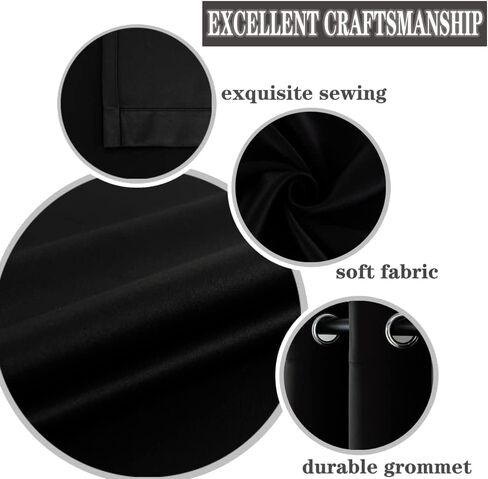 MANGATA CASA Beige Blackout Curtains Grommets 2 Panels for Bedroom-Window Curtain Drapes for Living Room-Darkening Thermal Drape (Beige, 52x63inch) in Kuwait