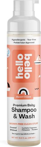 Hello Bello Ultra-Hydrating Baby Shampoo & Body Wash, Fragrance-Free, Tear Free & Safe for Sensitive Skin, Dermatologist Tested & Pediatrician Approved, 10oz Bottle in Saudi Arabia