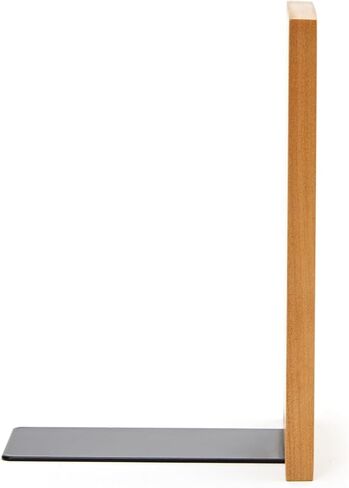 Wood Decorative Bookends,Non-Skid Bookend for Shelves,Heavy Duty Bookends,Book Stand for Books/CDs,1 Pair (Cherry Master) in Saudi Arabia