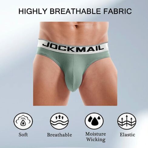 JOCKMAIL Mens Briefs Underwear Men's Cotton Brief Breathable Soft Briefs Sports Underwear for Men in Saudi Arabia
