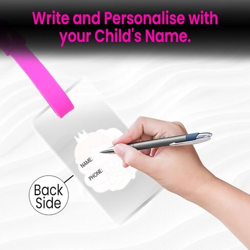 Writable Writable Transparent Bag Luggage Tags, PVC Luggage Labels for Suitcases with Name Address Phone Number Labels Travel Tag for Baggage Identity ID Labels for Trolley, Suitcase (Mermaid) in Saudi Arabia
