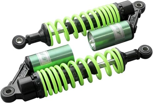 340mm 13.38 inch 7mm Spring Universal Motorcycle Air Shock Absorber Rear Suspension ATV Quad Scooter Dirt Bike For 50cc 75cc 90cc 125cc 150cc 250cc 300cc Green in Saudi Arabia
