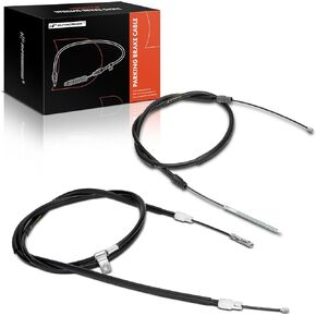 A-Premium Rear Driver and Passenger Side Parking Brake Cable Assembly Compatible with Chevrolet & Pontiac & Saturn Models: Uplander Montana Relay 2005-2006, 2-PC Set - Replace# 15239166, 15177264