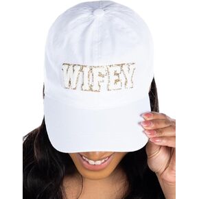 Funky Junque Womens Hats Cotton Bride Baseball Cap Chenille Patch Bachelorette Gifts for Bride Just Married Party Hat Women