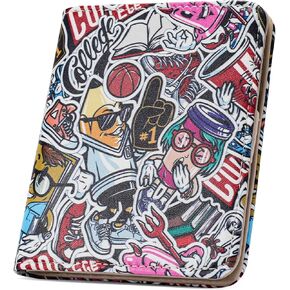 Slim Small Wallet for Women RFID Womens Wallet Leather ID Credit Card Holder whit Zipper Coin Pocket Bifold Wallet