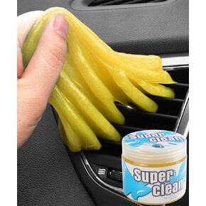 Car Cleaning Gel,Car Accessories Car Slime Cleaner Dust Cleaning Gel,Car Cleaning Putty,Car Goop for Cleaning,Car Putty Car Jelly Cleaner,Car Dust Gel for Dashboard Console and Vents (Purple)