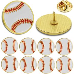 12/24/50/100Pcs Baseball Sports Enamel lapel Pin School Sports Pins For Student School Backpack Hat Decor