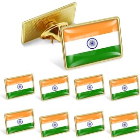 12/25/50/100Pack Official Indian India Flag Pins Bulk - Metal Souvenir Hat Men Women Patriotic Travel Badge Brooch
