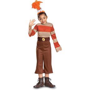 Disguise Girls Inside Out Anxiety Costume for Kids, Official Inside Out Halloween Costume and Headpiece