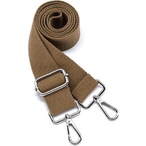 S&loyoe Solid Color Purse Straps Replacement Crossbody Bag Strap Adjustable Wide Guitar Straps for Handbags 1.5inch (Pure black silver)