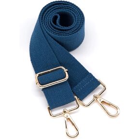 S&loyoe أشرطة محفظة بلون سادة بديلة لحقيبة كروس وحزام جيتار عريض قابل للتعديل لحقائب اليد 1.5 بوصة (فضي أسود نقي) in Kuwait