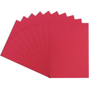 MECCANIXITY 100pcs A4 8.5 x 11 Inch 12 Mil Presentation Binding Covers Letter Size Leather Textured Grain Paper Un-Punched for Business Reports, Orange Red